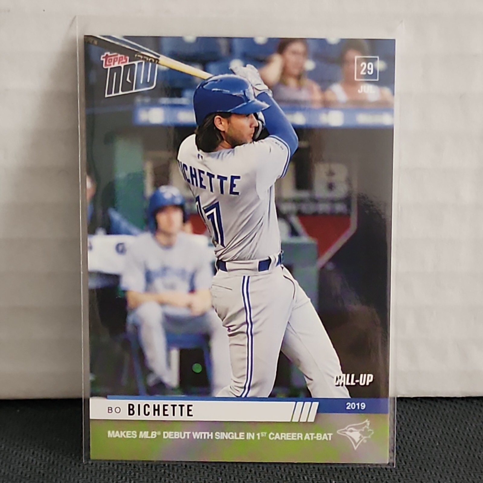July 29 2019 Bo Bichette Call-Up Topps Now MLB Debut 1st Career Hit AB #598