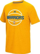 Adidas Men's Golden State Pre-Game Graphic Climacool Ultimate Tee, Gold
