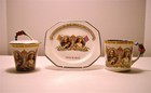 Scarce Paragon King George V & Queen Mary 1935 Silver Jubilee Coffee Set Trio — photo 5