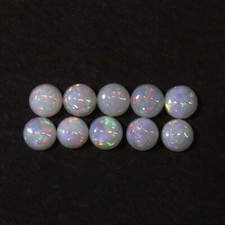2.00 MM Round Natural Australian Opal Stone in MM Size in Excellent Cut Polish