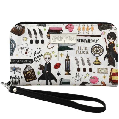 Bioworld Harry Potter Chibi Characters And Accessories All Over Print Wallet