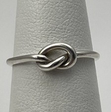 925 Sterling Silver Love Knot Ring Size 5 Jewelry