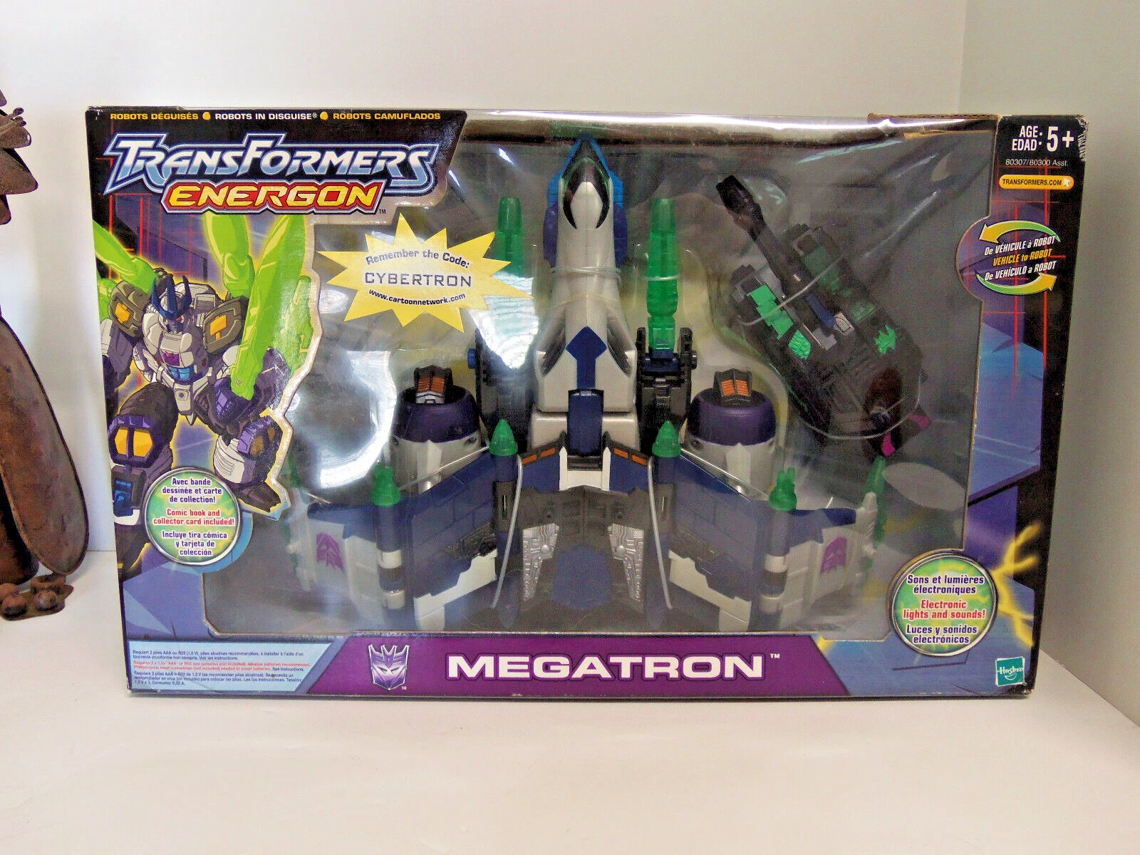 メガトロン リーダークラス トランスフォーマー エナゴン2004 ハスブロ アクションフィギュア MISB - 画像1/8