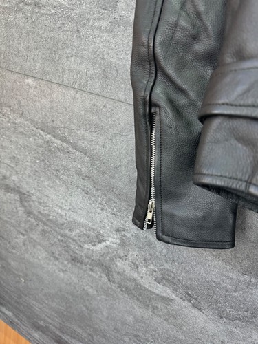 Seltene Vintage Motorrad Leder Biker Herren Jacke Größe S - Bild 11 von 18