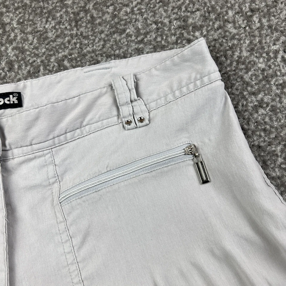 Jamie Sadock Capris Mujer 10 Beige Caqui Pantalones Bermudas Golf Cremalleras Elastizadas Foto 4 de 4