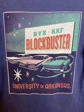 Vintage University of ARKANSAS BYX & KKR Block Buster Pocket T-Shirt Adult M
