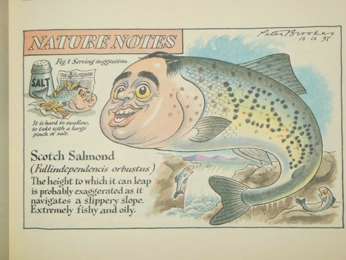 SIGNED; PETER BROOKES - Nature Notes (1999-1st) Political Humour Cartoons, HB/DJ - Picture 10 of 11