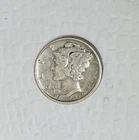 1921-D Silver Mercury Dime, XF Details, Cleaned, Key Date!