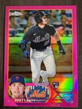 2023 Topps Chrome Brett Baty RC Rookie Pink Refractor #204 New York Mets