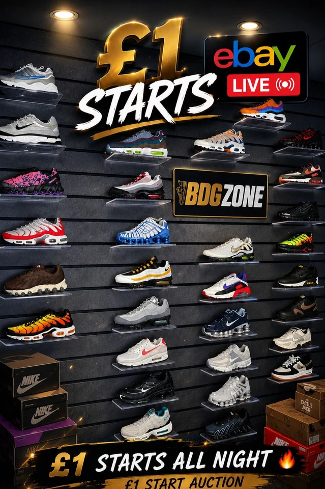 🚨£1 STARTS SNEAKERS | CLOTHING & ACCESSORIES 🤯 GIVEAWAYS🎁