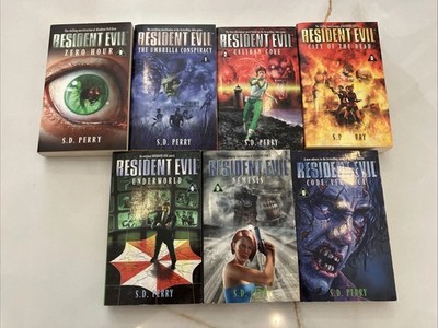 Resident Evil Book Lot of 7  S.D. Perry Paperback Novels FULL SET (0-6)