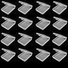 20 Pack Clear Plastic Beads Storage Containers Box with Hinged Lid for Crafts,Je