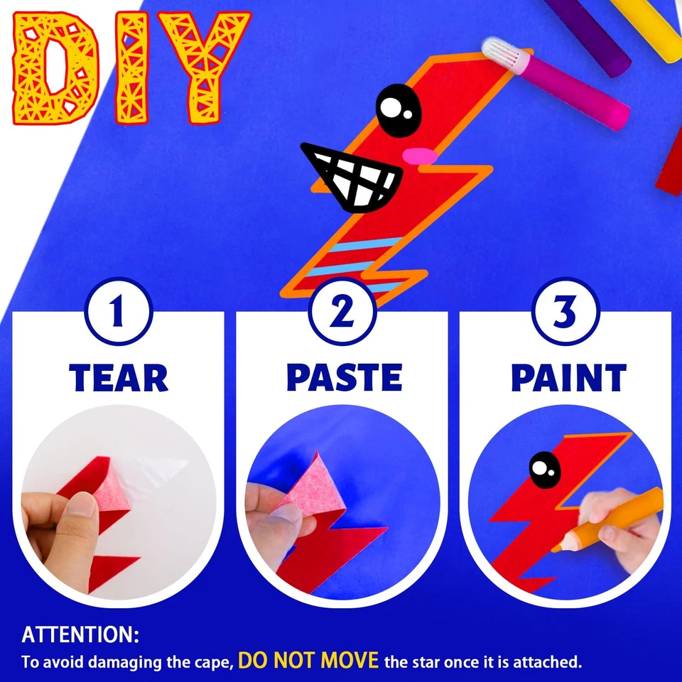 Capas y máscaras de superhéroes para niños favores de fiesta - Paquete de 12 disfraces de vestir Foto 4 de 4