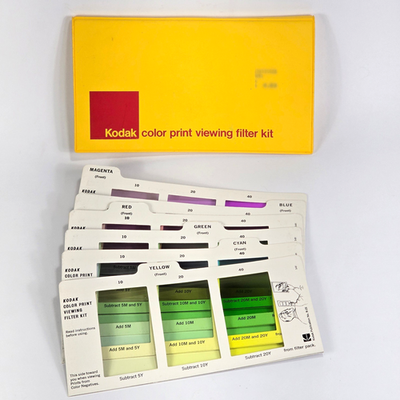 Kodak Color Print Viewing Filter Kit R-25 6 Color Panels | eBay