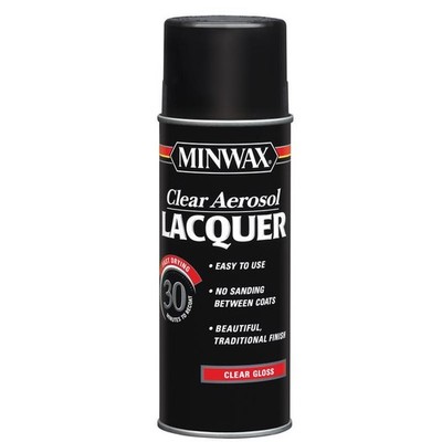 Minwax 152000000 Clear Indoor Gloss Brushing Lacquer Spray 12.25 oz. (Pack of 6)