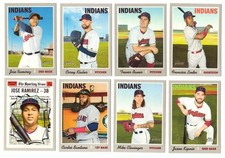 2019 Topps Heritage (1-500) - CLEVELAND INDIANS Team Set 