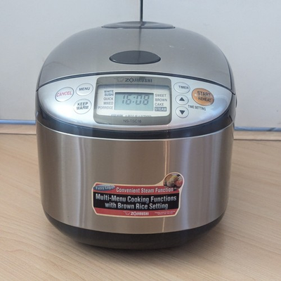 #ad Zojirushi NS TSC18 10 Cup Stainless Brown Micom Rice Cooker amp; Warmer $80.00