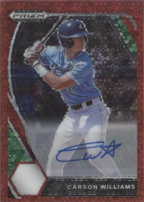 Red Donut Circle Prizm Autographs