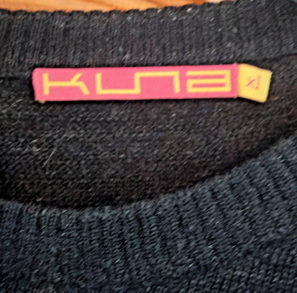 Kuna Mens Grey Regullar Fit 100% Baby Alpaca Crew Neck Jumper Sweater Size XL - Image 2 of 4