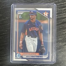 Bowman 2024 Chrome Prospects Brice Matthews Astros Rookie #BCP-69