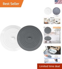 5" Silicone Drain Covers - Renter-Friendly Bath Accessories 2 Pack