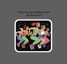 Fitness Class Sticker Waterproof Decal Workout Gym Business Gift NEW