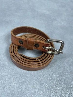 Ledergürtel hellbraun camel Vintage Made in Sweden 85cm