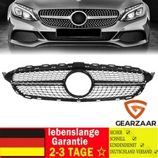 K&uuml;hlergrill Diamant Grill Schwarz f&uuml;r Mercedes Benz W205 C205 S205 A205 15-18