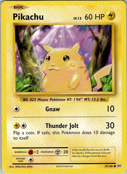 Pikachu 35/108 Evolutions for sale | eBay