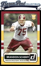 Brandon Scherff 2015 Donruss #197 Rookie Washington Redskins Card. rookie card picture