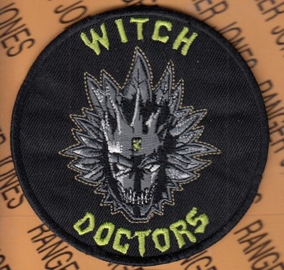 USAF Air Force Fighter Squadron FS WITCH DOCTORS Maintenance MXS ~3.5'' patch c/e