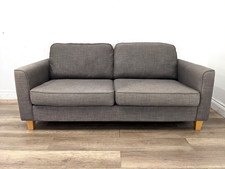 SOFA 3 Seater John Lewis Jackson  Grey Fabric Reversible Cushions FREE DELIVERY