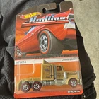 Hot Wheels 2016 Red Line Gold Long Gone Semi Truck A17 Damaged Card