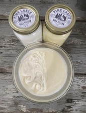 Beef Tallow-100 Grass Fed, 32 oz Jar, Triple Rendered, Cooking, Skin Care, Soap