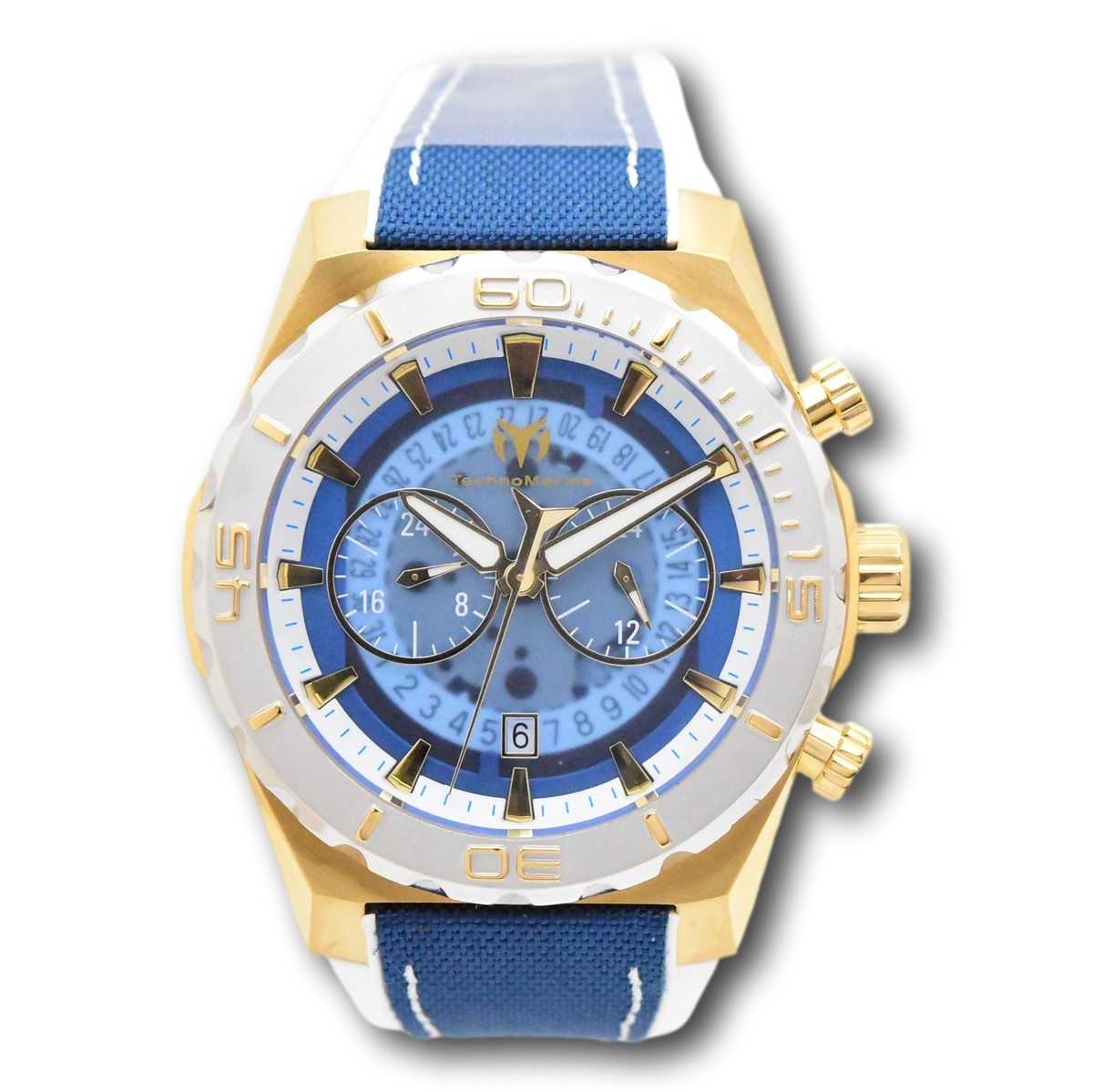 TechnoMarine TM-500701 腕時計 TechnoMarine Reef Shark Men's Dual Time Dials Anatomic Quartz