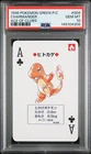 1996 POKEMON GREEN VERSION PLAYING CARDS ACE OF CLUBS #004 CHARMANDER PSA 10