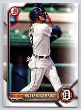 ROBERTO CAMPOS  TIGERS  2022 BOWMAN DRAFT #BD-39