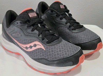 Saucony Womens Cohesion TR16 Gray Pink Shadow/Ember Running Shoes 11 Wide 