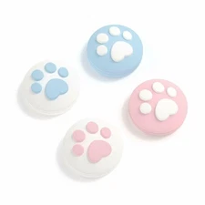 GeekShare Pink Blue Thumb Grip Caps for Nintendo Switch/ OLED/Lite Joy Con Cover