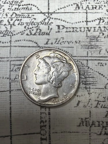 1941 P Mercury Dimes Uncirculated EXACT coin pictured -MD7
