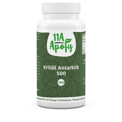 Krillöl Antarktik 500 aus nachhaltiger Fischerei | Hoher Gehalt an Omega-3 