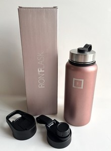 NEW - IRON °FLASK 32 oz Wide Mouth Water Bottle in Rose Gold