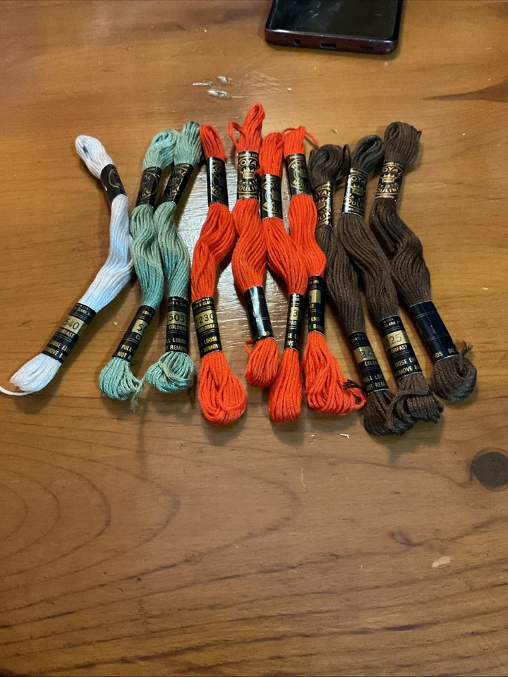 New (10) Royal Mouline Cotton Embroidery Thread Mixed Colors USA Made - Image 3 of 3