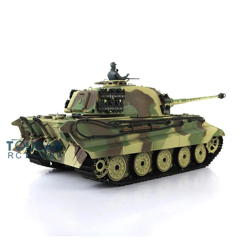 7.0 Henglong 1/16 Plastic King Tiger BB IR RTR RC Tank 3888A 360° Barrel Recoil - Image 2 of 4