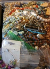 Vintage to Now Tangled & Broke Jewelry Crafting, Art & Repurpose 3.40 Lb Lot 2
