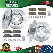 FRONT REAR Brake Disc Rotors and Ceramic Pads Kit for Nissan Altima 2007-2013