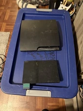 Lot (2) Sony PlayStation 2 PS2 Slim Consoles For Parts / Repair Only Ps3