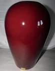 HAEGER #825 Large 13”  Oxblood Red VASE Made USA Vintage 1990's
