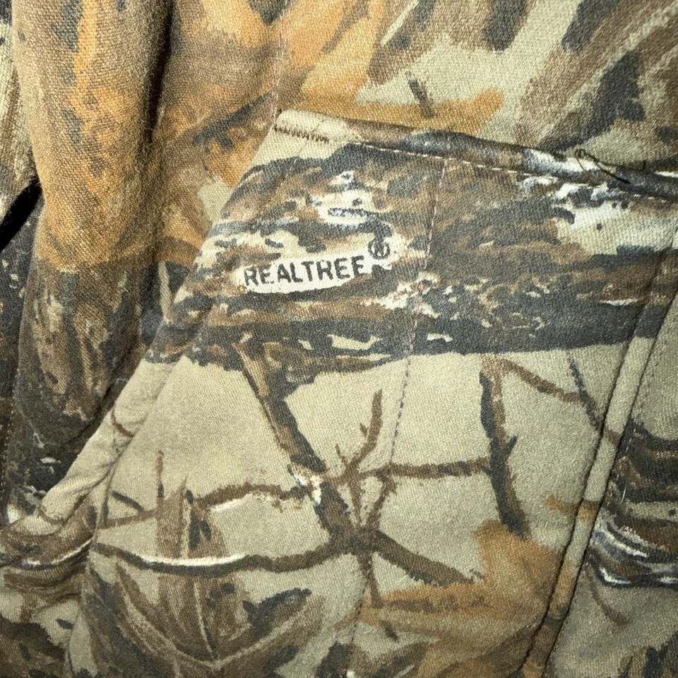 Walls USA 双面 Realtree Camo Blaze 橙色狩猎夹克 XL 线领 — 第 3/4 张图片