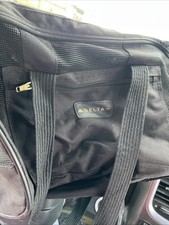 DELTA AIR LINES AIRLINE APPROVED PET CARRIER CANVAS 18"X11"X11 MED. SIZE BLACK